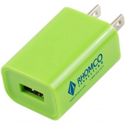 Lime USB Cell Phone Custom Wall Chargers