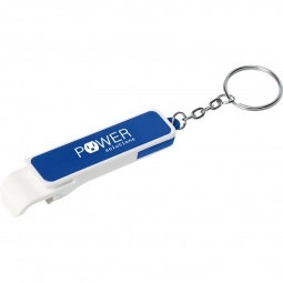 Blue Bottle Opener Custom Keychains w/ Phone Stand