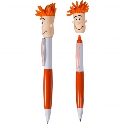 Orange MopTopper Highlighter Custom Pens / Screen Cleaner