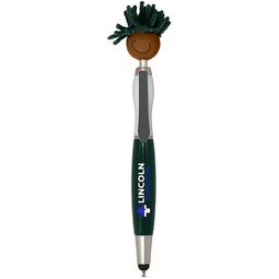 Forest green MopTopper Custom Stylus Pen w/ Screen Cleaner - African Americ