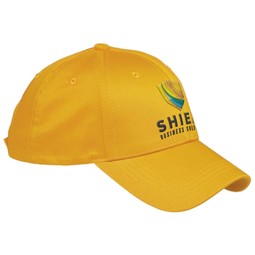 Athletic Gold - Big Accessories 6-Panel Structured Twill Logo Cap