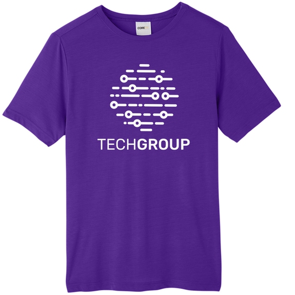 ampus Purple - Core365&#174; Fusion Chromasoft Custom Performance T-Shirt -