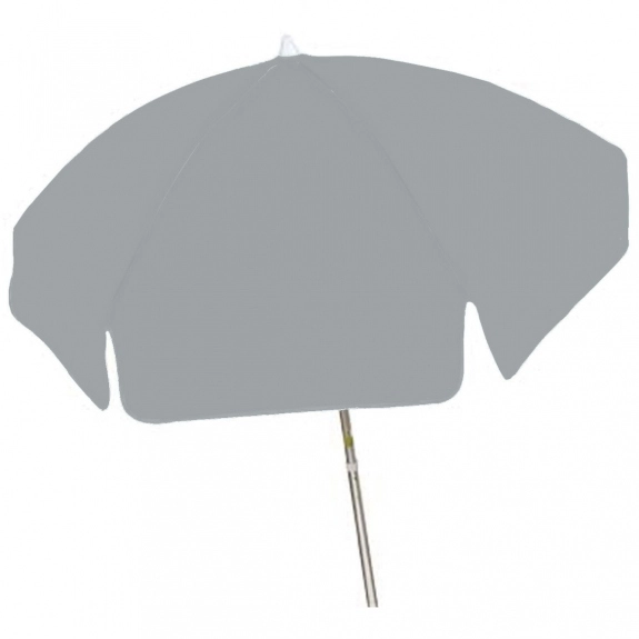 Grey Patio Custom Umbrella w/ Aluminum Frame - 6 ft.