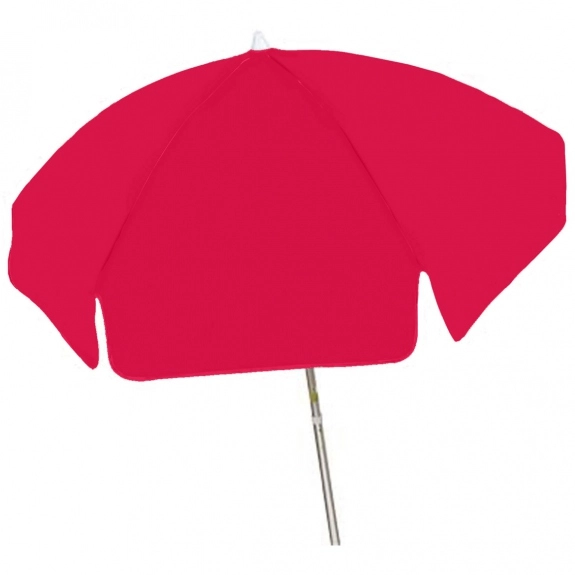 Red Patio Custom Umbrella w/ Aluminum Frame - 6 ft.