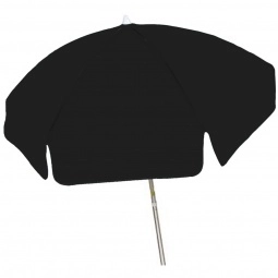 Black Patio Custom Umbrella w/ Aluminum Frame - 6 ft.