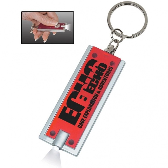 Rectangle LED Light Promotional Key Tag | Keychains |ePromos