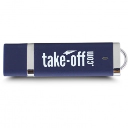 Navy Blue Stick Logo Flash Drive - 2GB