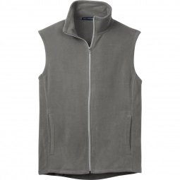 Pearl Grey Port Authority Microfleece Custom Vest - Men's