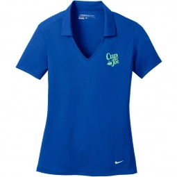 Nike® Dri-FIT Vertical Mesh Custom Polo Shirts - Women's