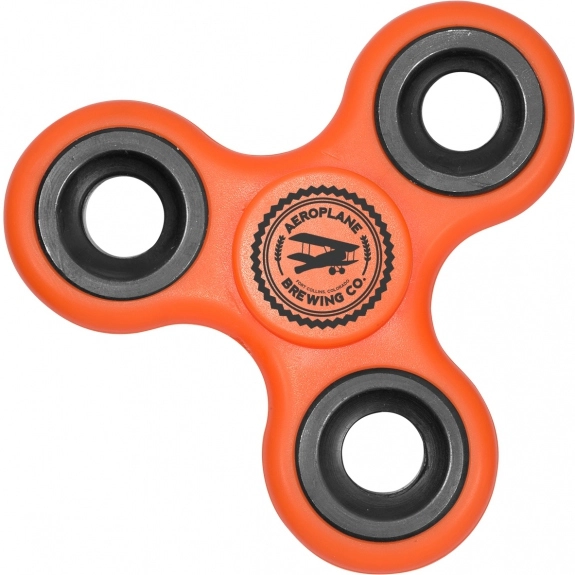 Orange Premium Solid Fidget Spinner Custom Stress Reliever 
