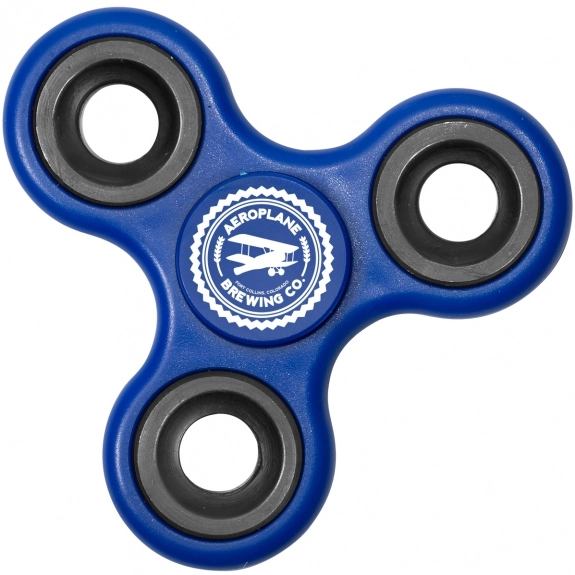 Blue Premium Solid Fidget Spinner Custom Stress Reliever 