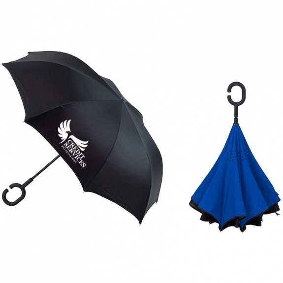 Two-Tone Reversible Custom Umbrella - 48"