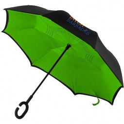 Black/Green Two-Tone Reversible Custom Umbrella - 48"