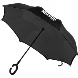 Black Two-Tone Reversible Custom Umbrella - 48"