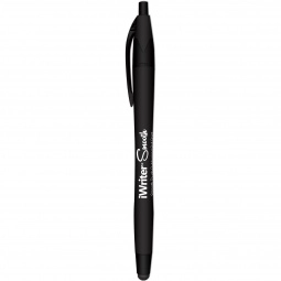 Black - Soft Touch Rubberized Custom Stylus Pen