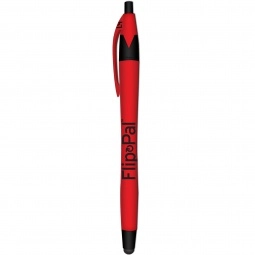 Red - Soft Touch Rubberized Custom Stylus Pen