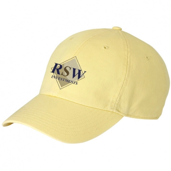 Mellow Yellow Richardson Washed Chino Custom Hat