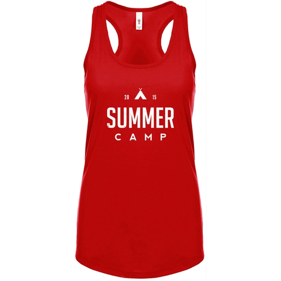 Red Turquoise Next Level Ideal Racerback Promo Tank - Women's