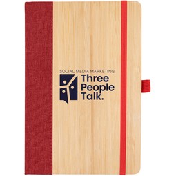 Bamboo rPET Custom Printed Journal - 5.5"w x 8.25"h