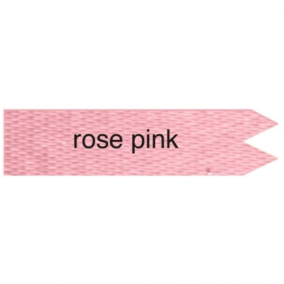 Rose Pink Custom Ribbon - Foil Stamped - 2"x 6"