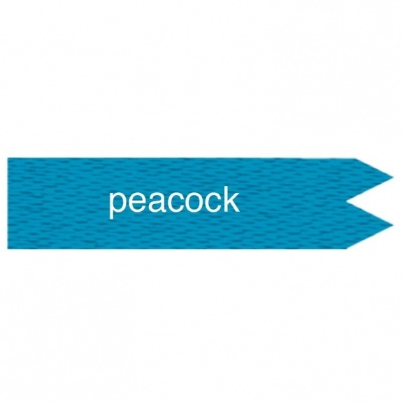 Peacock Custom Ribbon - Foil Stamped - 2"x 6"