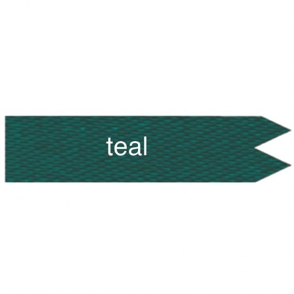 Teal Custom Ribbon - Foil Stamped - 2"x 6"
