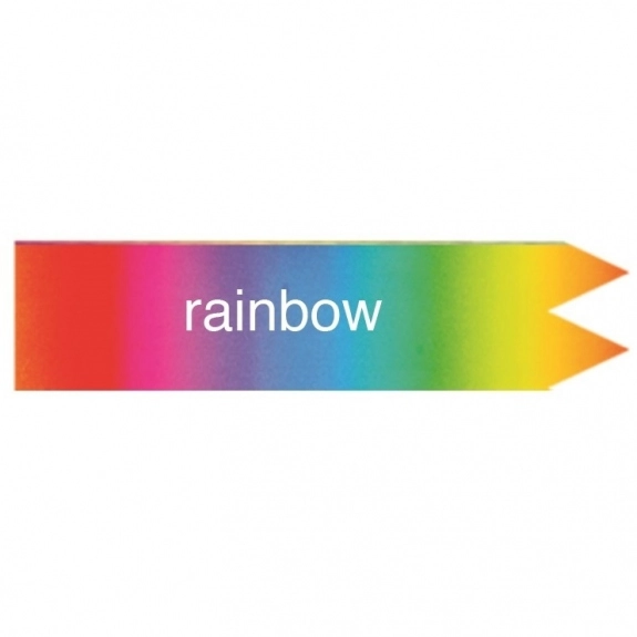 Rainbow Custom Ribbon - Foil Stamped - 2"x 6"