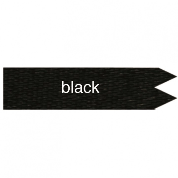 Black Custom Ribbon - Foil Stamped - 2"x 6"