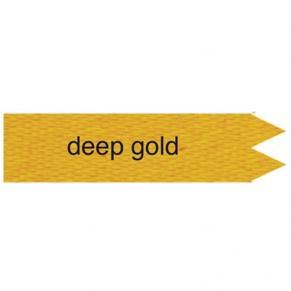 Deep Gold Custom Ribbon - Foil Stamped - 2"x 6"