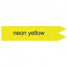 Neon Yellow Custom Ribbon - Foil Stamped - 2"x 6"