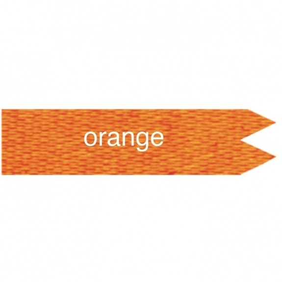 Orange Custom Ribbon - Foil Stamped - 2"x 6"