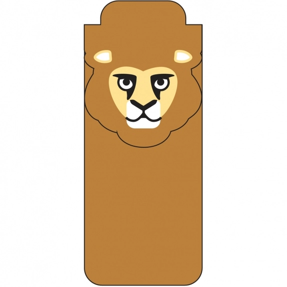 Lion Full Color Paws N Claws Magnetic Custom Bookmark