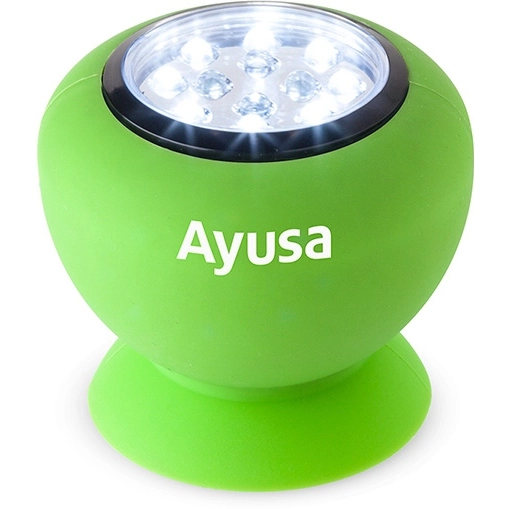 Lime Green Suction Cup Mounted Custom Flashlights