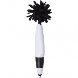 Black MopTopper Jr. Stylus Custom Pens / Screen Cleaner