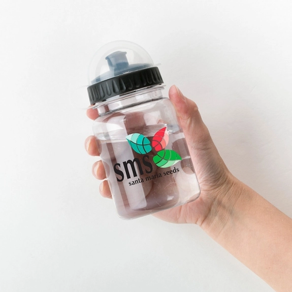 In Use Full Color Mini Custom Water Bottle