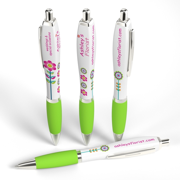 NJ Stylus Pen White Barrel  Custom Pens, Lowest Prices
