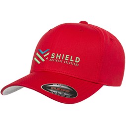 Red - Flexifit Value Cotton Twill Custom Hat