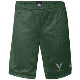Athletic Dark Green Champion Polyester Promotional Mesh Shorts - Men's