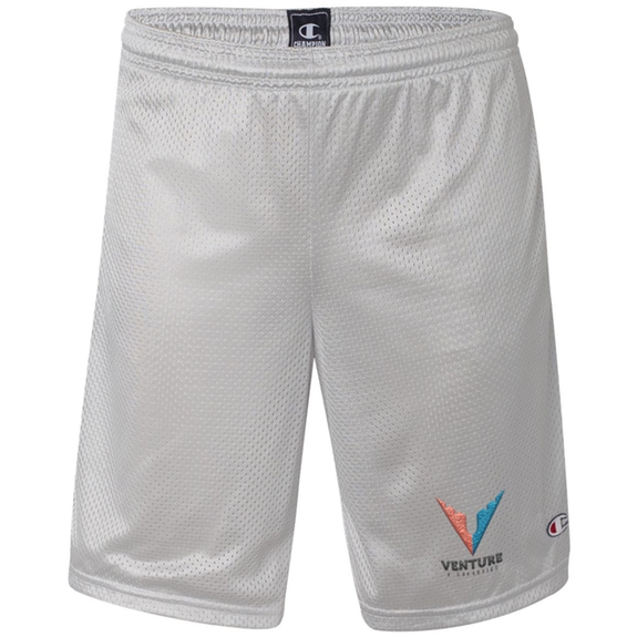 Athletic Gray Champion Polyester Promotional Mesh Shorts - Men's