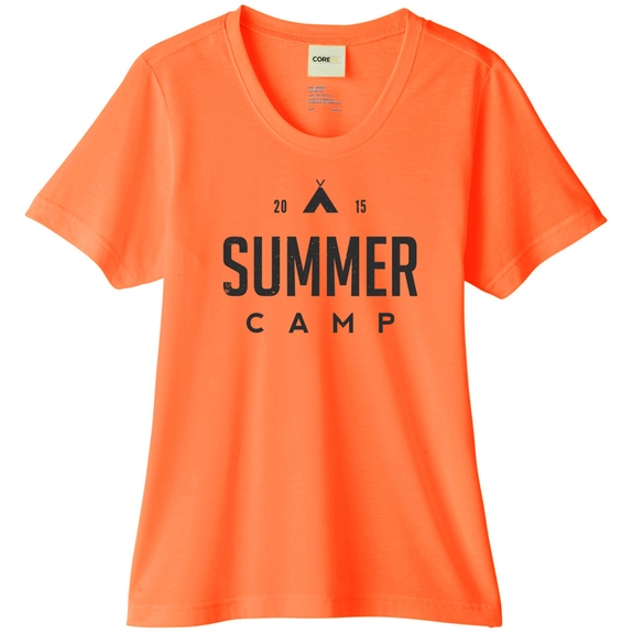 Campus orange - Core365&#174; Fusion Chromasoft Logo Performance T-Shirt - 