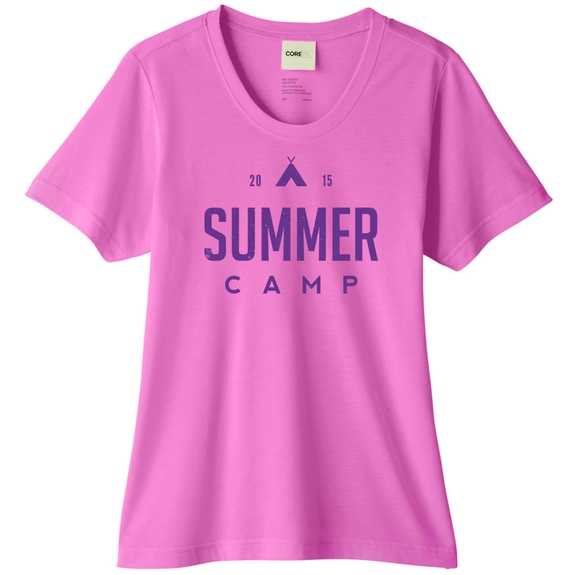 Charity pink - Core365&#174; Fusion Chromasoft Logo Performance T-Shirt - L