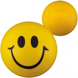 Yellow Smiley Face Promotional Stress Ball - Budget