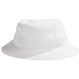 White Promotional Cotton Twill Unstructured Bucket Hat