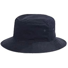 Black Promotional Cotton Twill Unstructured Bucket Hat