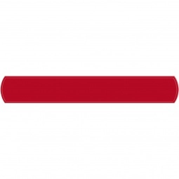 Red Reflective Snap-On Promotional Bands / Logo Wristband - 7"