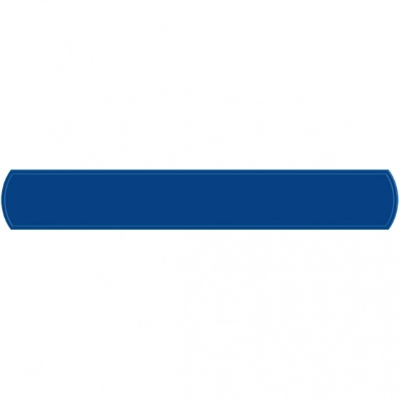 Blue Reflective Snap-On Promotional Bands / Logo Wristband - 7"