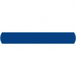 Blue Reflective Snap-On Promotional Bands / Logo Wristband - 7"
