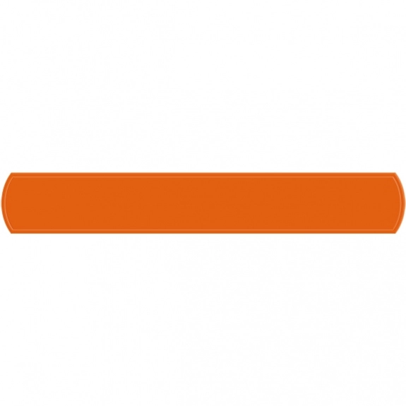 Orange Reflective Snap-On Promotional Bands / Logo Wristband - 7"