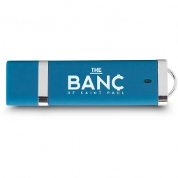 Turquoise Stick Logo Flash Drive - 4GB