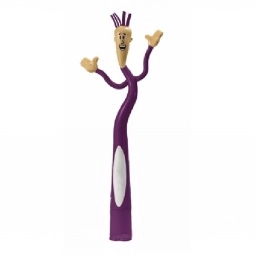 Purple Characters Bend-A-Pen - Custom Pen